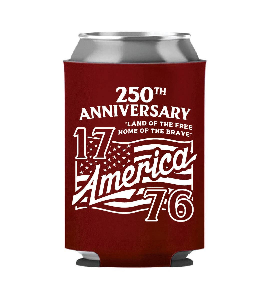 250th Anniversary Red Koozie - 4698 Unisex , , , Long Sleeve Tee