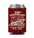 250th Anniversary - Home of the Brave Red Koozie - 4696 Unisex , , , Long Sleeve Tee