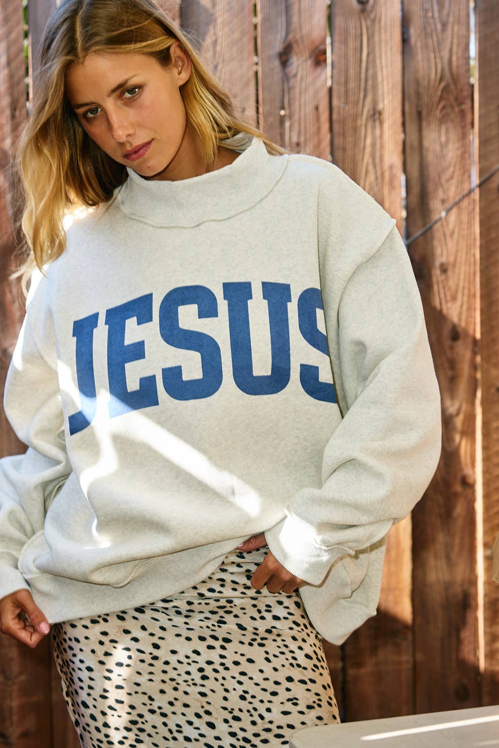 IT2594-JESUS | 'jesus & God Is Good' Reversible Unisex , , , Long Sleeve Tee