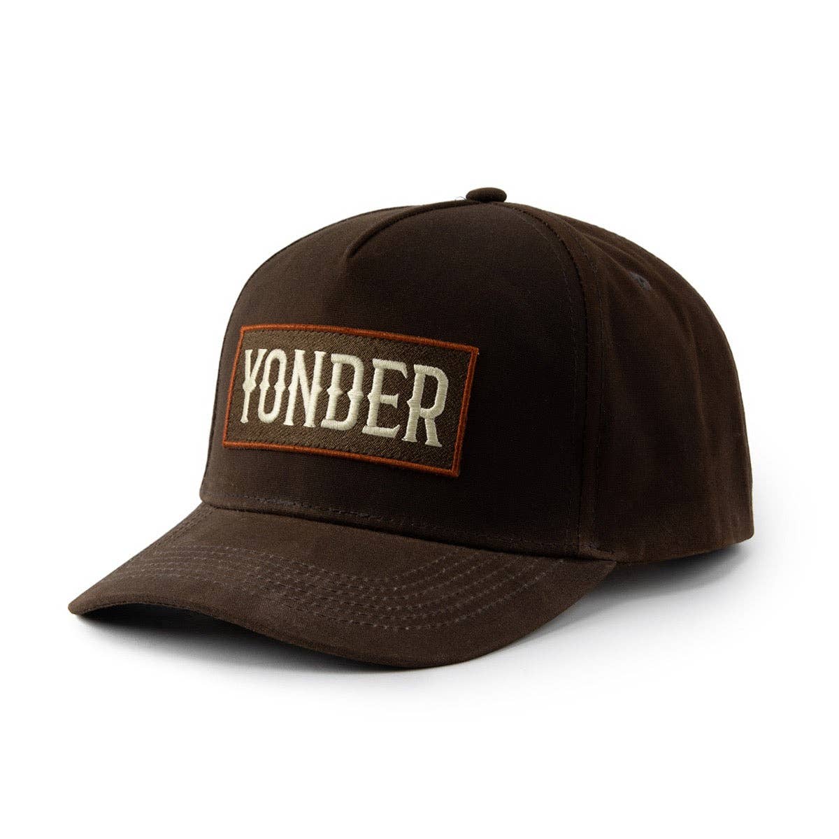 Brown Waxed Snapback Unisex , , , Long Sleeve Tee