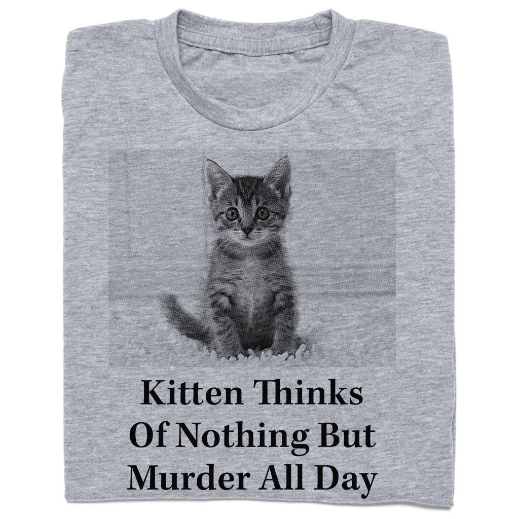 The Onion: Kitten Thinks of Murder Unisex , , , Long Sleeve Tee