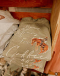 Khaki 100% Cotton Graphic Tee, Coffee Please | DTG Unisex , , , Long Sleeve Tee