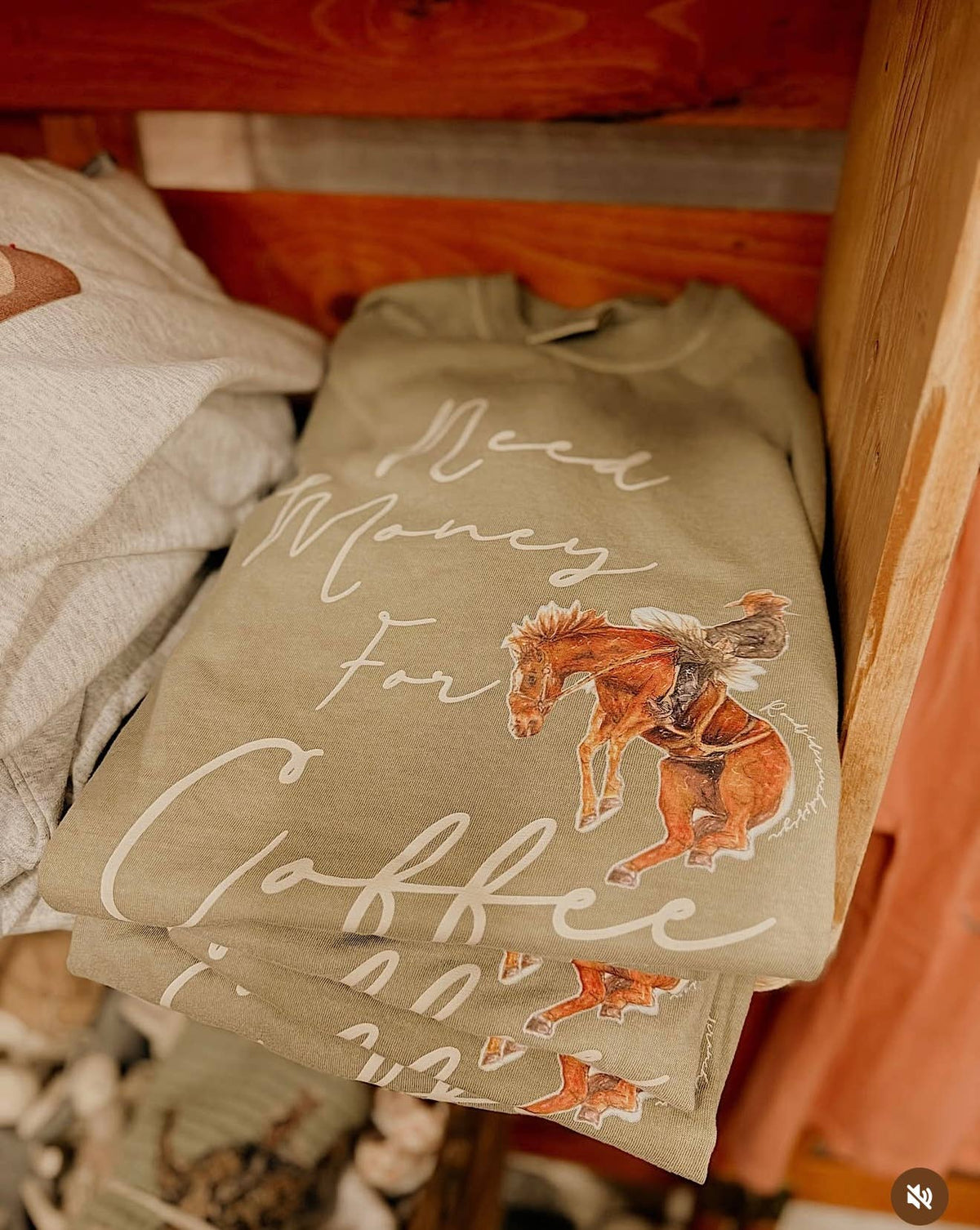 Khaki 100% Cotton Graphic Tee, Coffee Please | DTG Unisex , , , Long Sleeve Tee