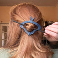 Celestial Moth Hair Slide, Polymer Clay Barrette Unisex , , , Long Sleeve Tee