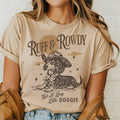 Western Ruff and Rowdy Dog Lover Farmers Market Graphic Tee Unisex , , , Long Sleeve Tee