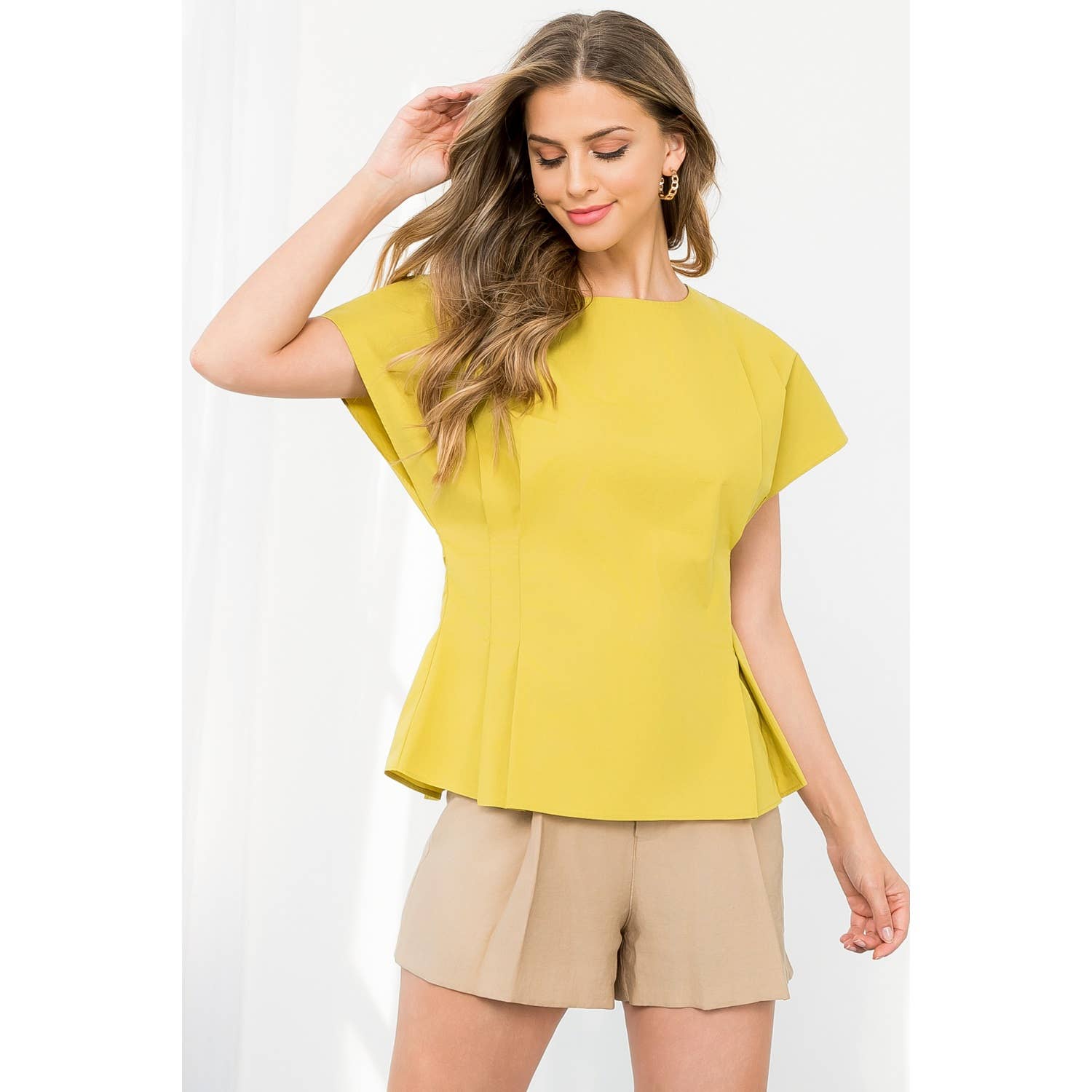 Poplin Pintuck Top Unisex , , , Long Sleeve Tee