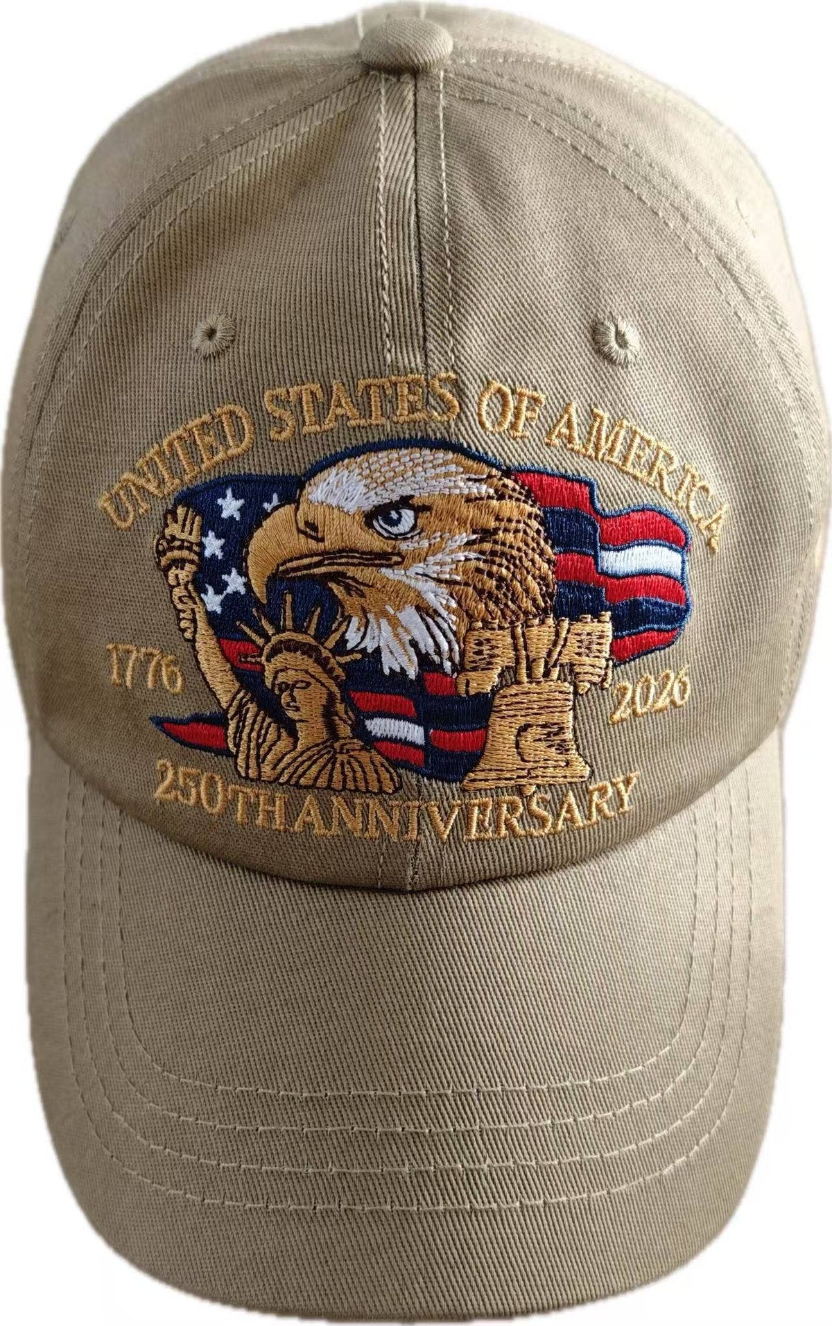 United States - 250th Anniversary Tan Hat - 4478 Unisex , , , Long Sleeve Tee