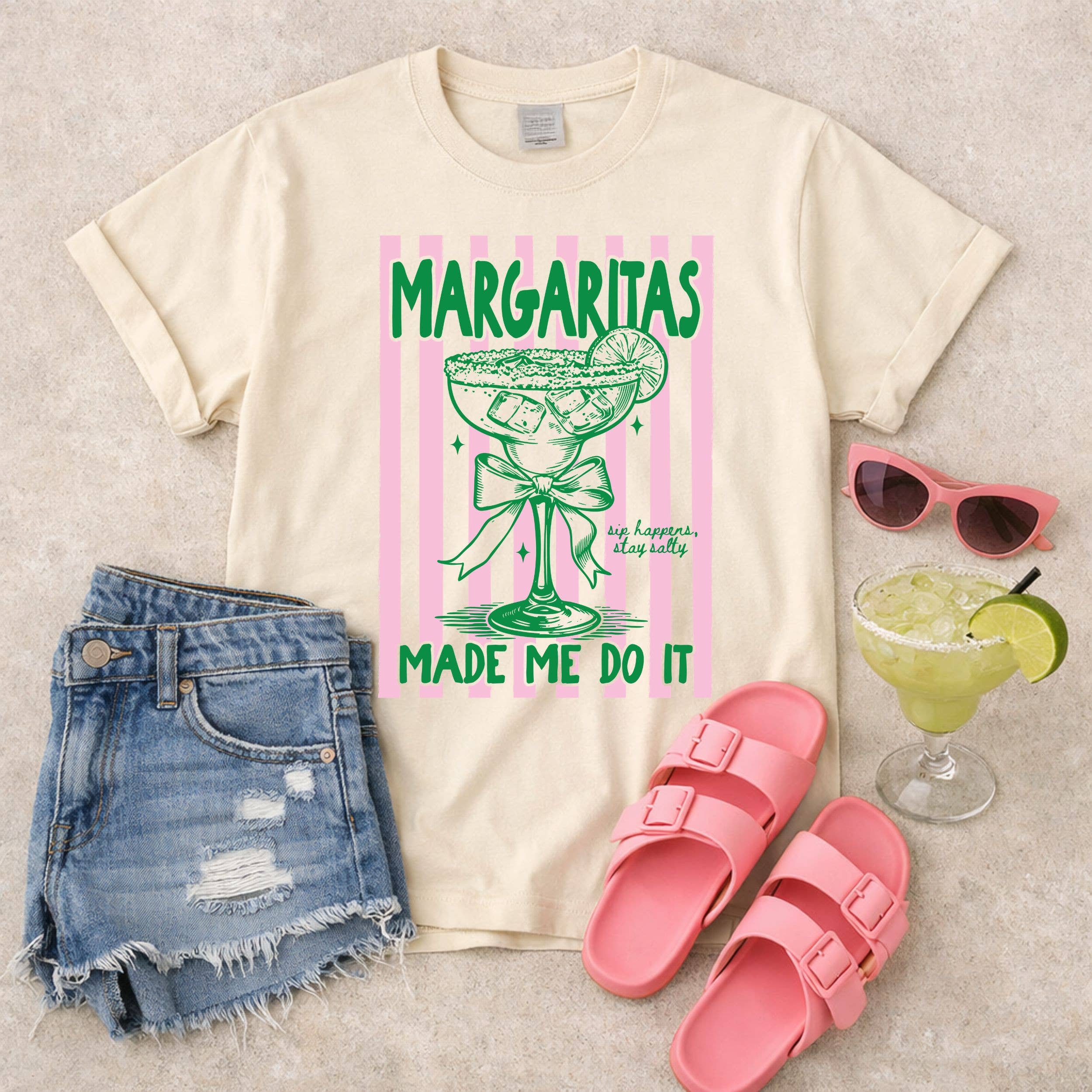 Margarita Made Me Do It Graphic Tee Unisex , , , Long Sleeve Tee