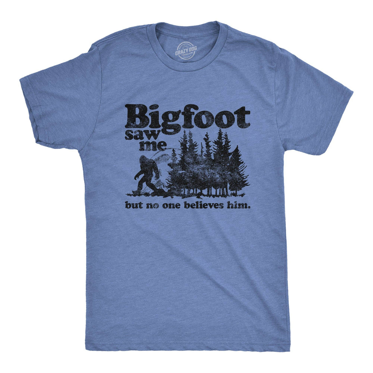 Bigfoot Saw Me Men's T Shirt Unisex , , , Long Sleeve Tee