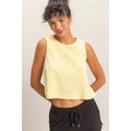 Sleeveless Boxy Fit Crew Neck Top Unisex , , , Long Sleeve Tee