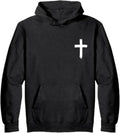 Christian Sweatshirts for Men Christ Cross Pullover Hoodie Inspirational Faith Graphic Long Sleeve Sweatshirt