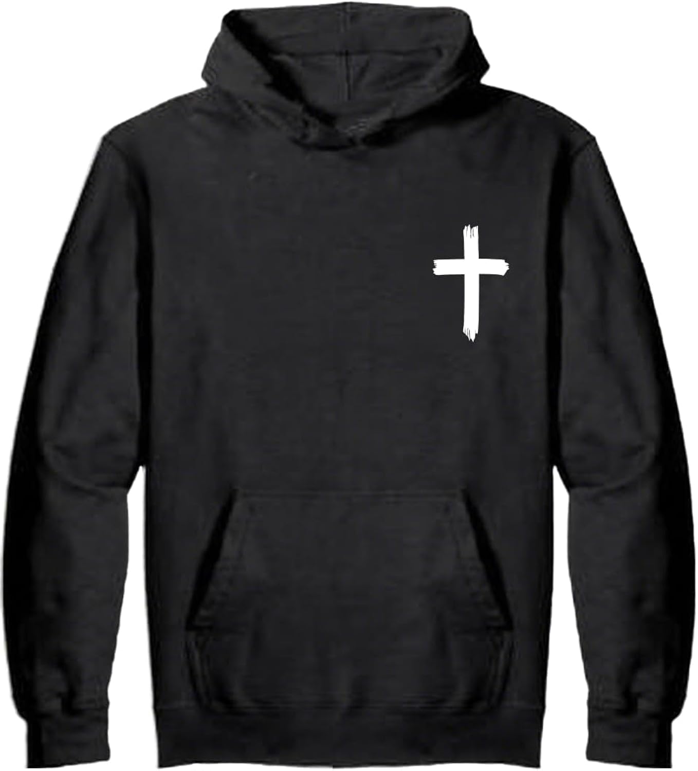 Christian Sweatshirts for Men Christ Cross Pullover Hoodie Inspirational Faith Graphic Long Sleeve Sweatshirt