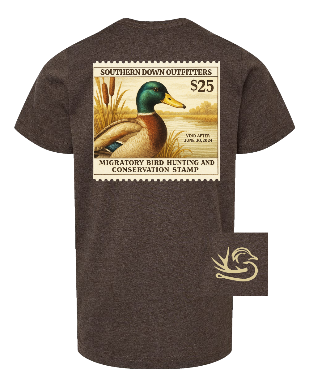 Migratory Bird Stamp Youth Tee Unisex , , , Long Sleeve Tee