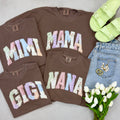 Patchwork Mama Gigi Nana Mimi Tee Unisex , , , Long Sleeve Tee