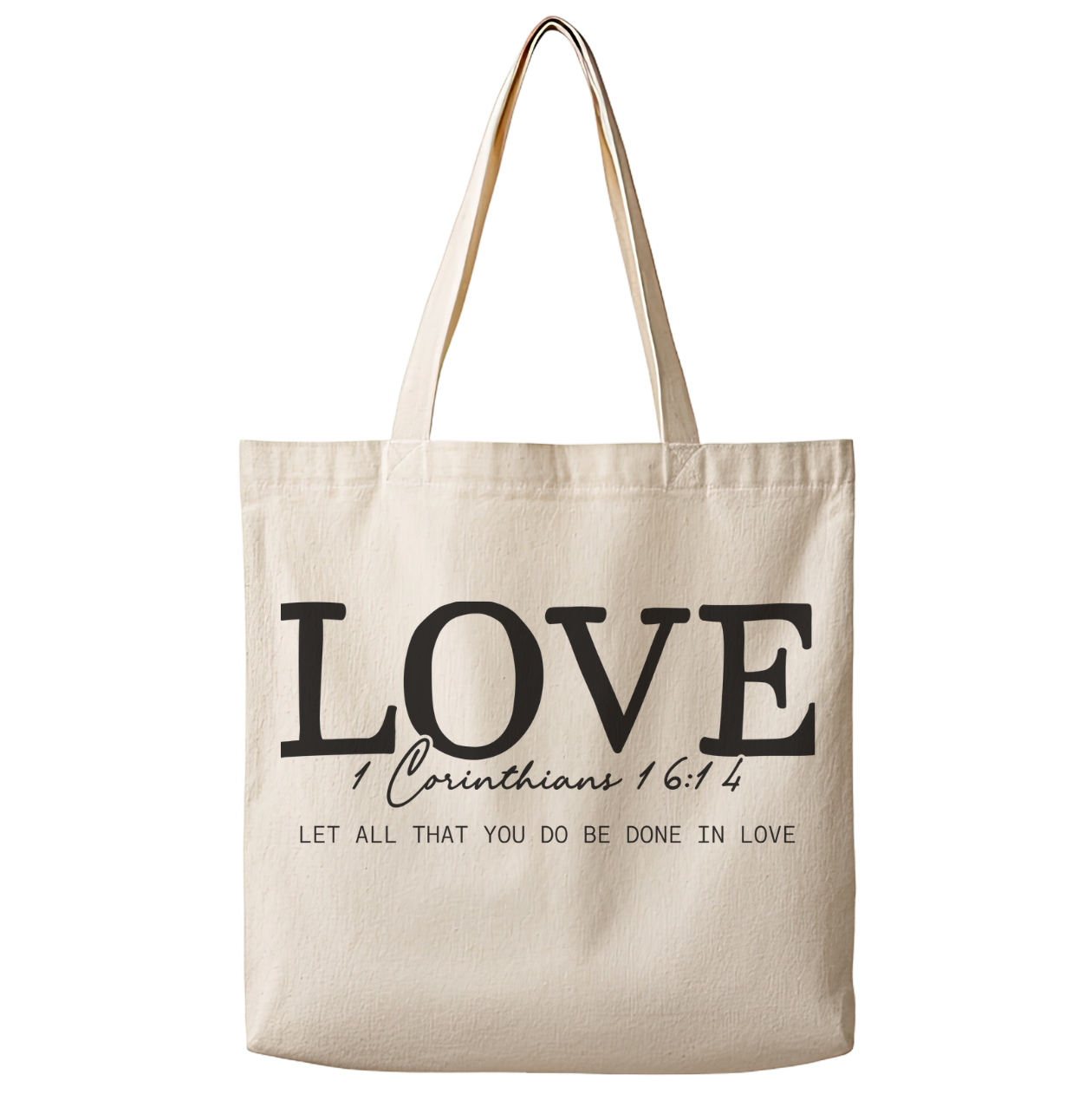 Love - Canvas Tote Bag Unisex , , , Long Sleeve Tee