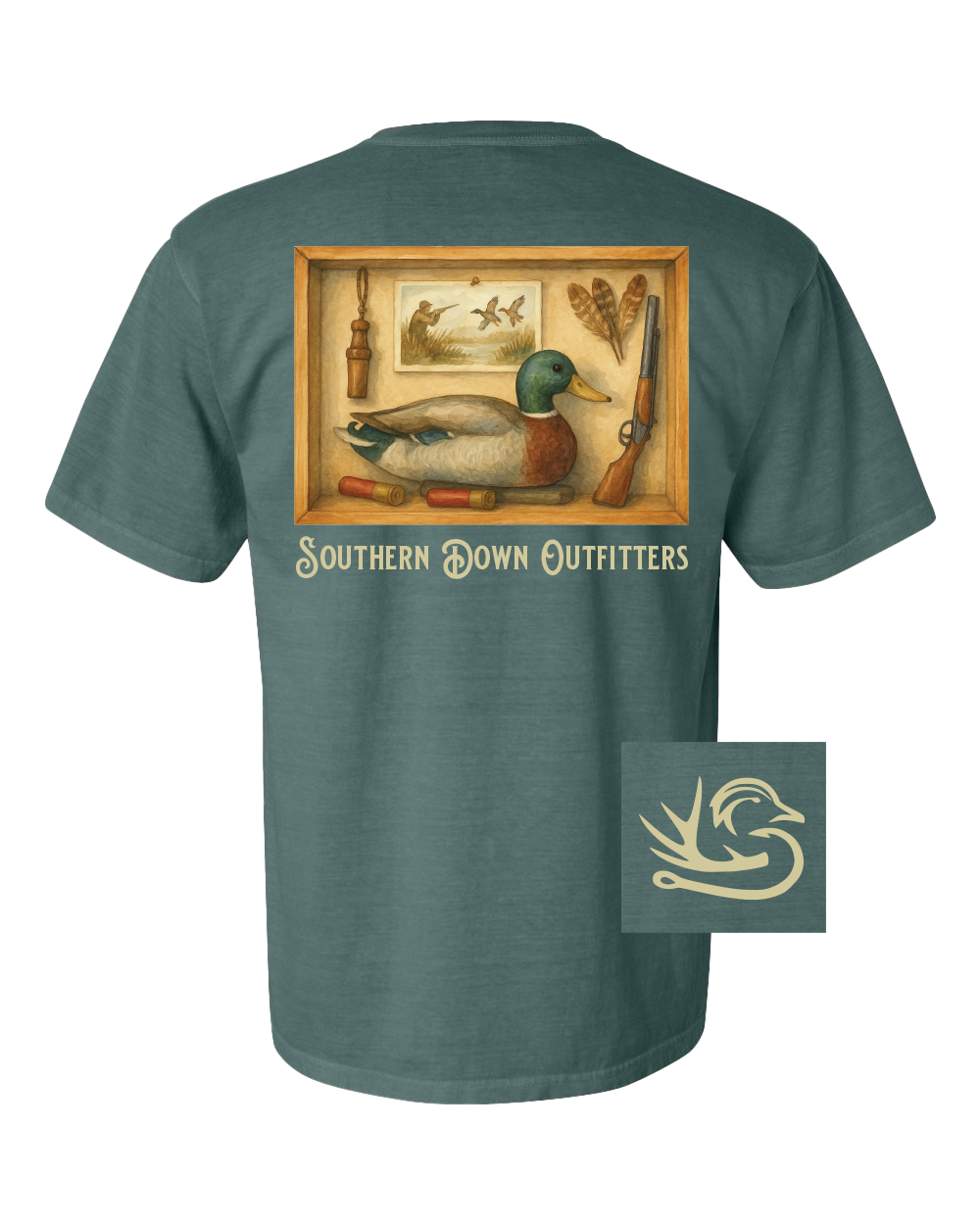 Shadow Box Duck Tee Unisex , , , Long Sleeve Tee