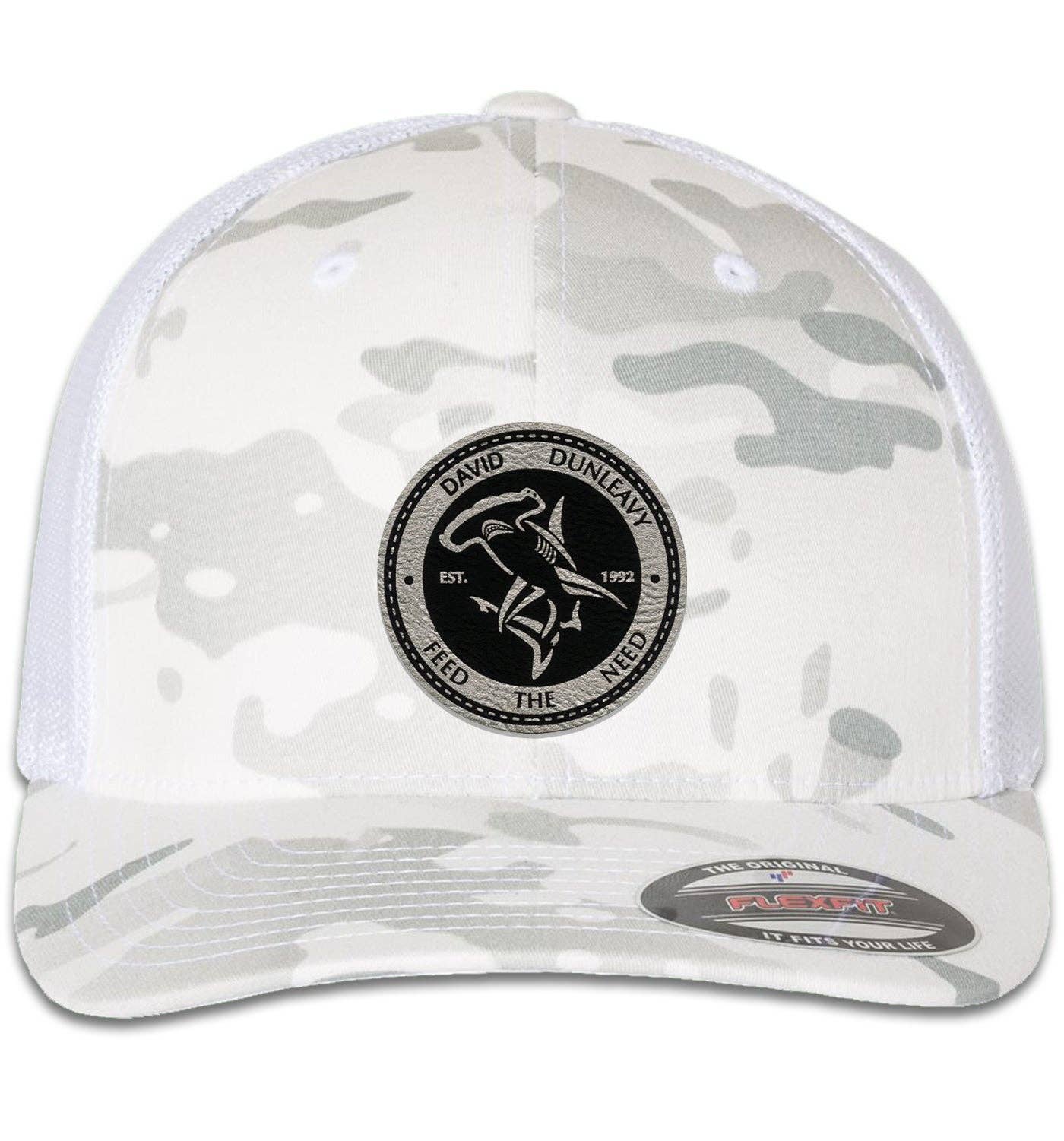 Hammerhead Deco 6 Panel Trucker Flexfit Multicam Alpine White Hat Unisex , , , Long Sleeve Tee