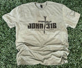 John 3:16 On Gildan Softstyle Heather Military Green Unisex , , , Long Sleeve Tee