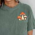 Forest Fungi Green Pocket - Nature Lover's Tee Unisex , , , Long Sleeve Tee