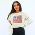 Baseball Flag On Comfort Colors Ivory