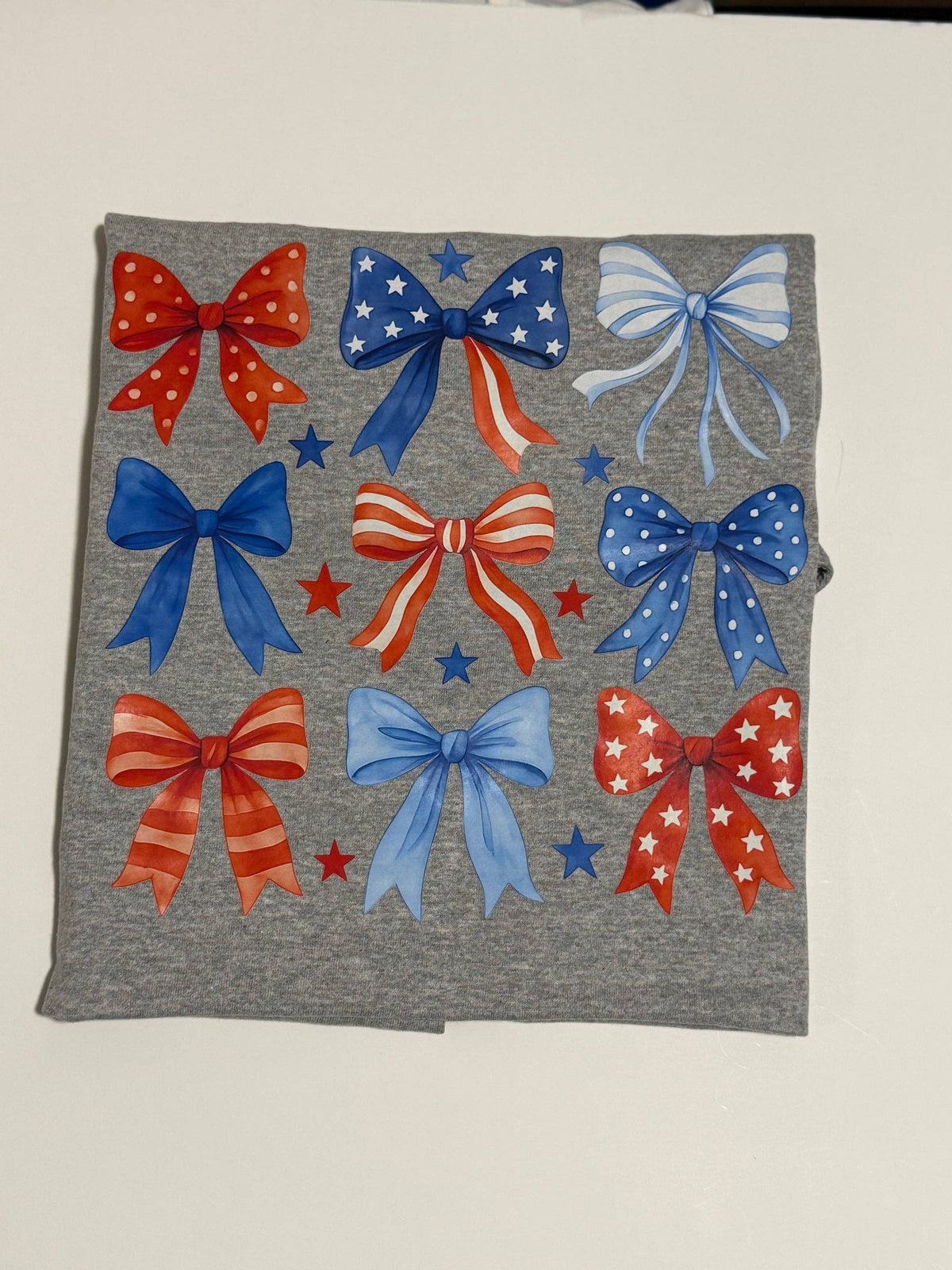 Patriotic Bows Unisex , , , Long Sleeve Tee