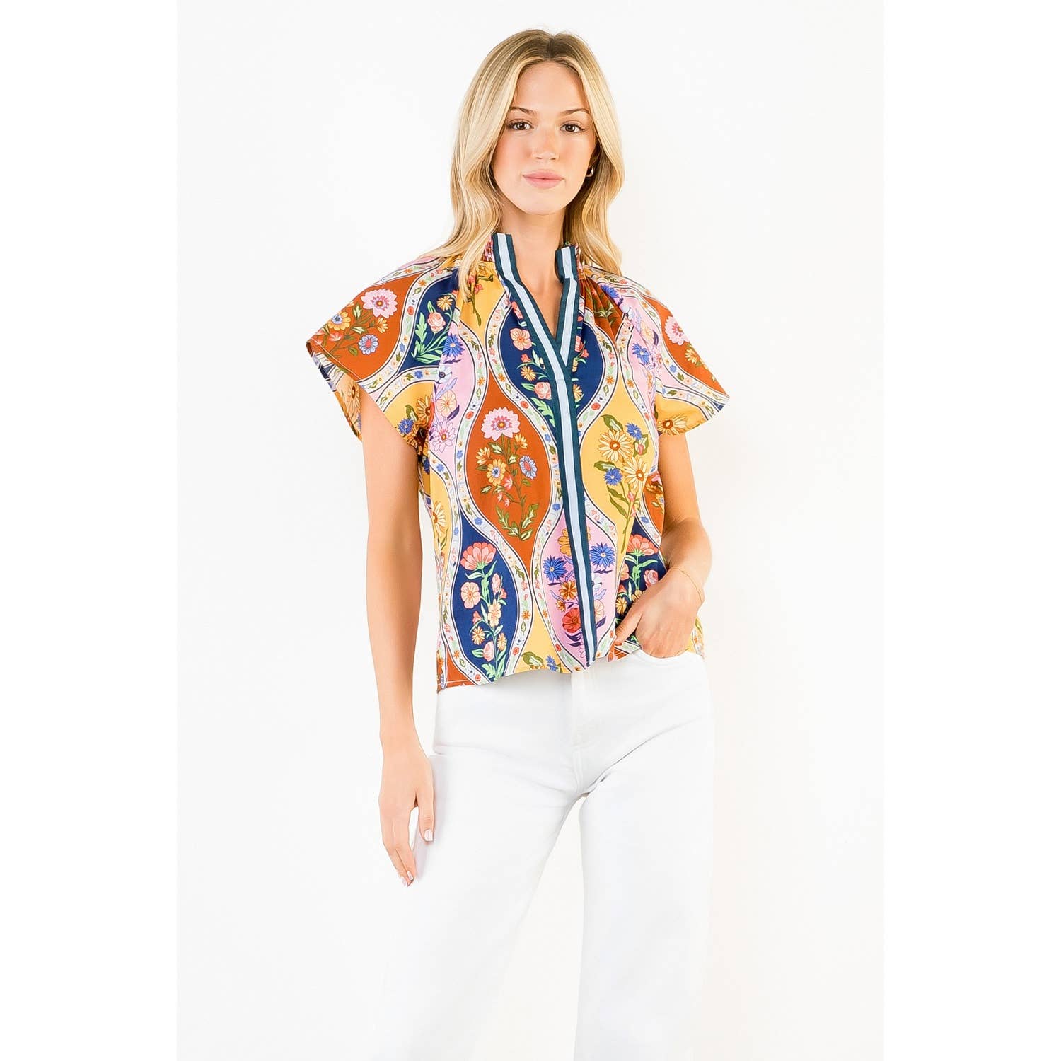 Top with All Over Print Unisex , , , Long Sleeve Tee