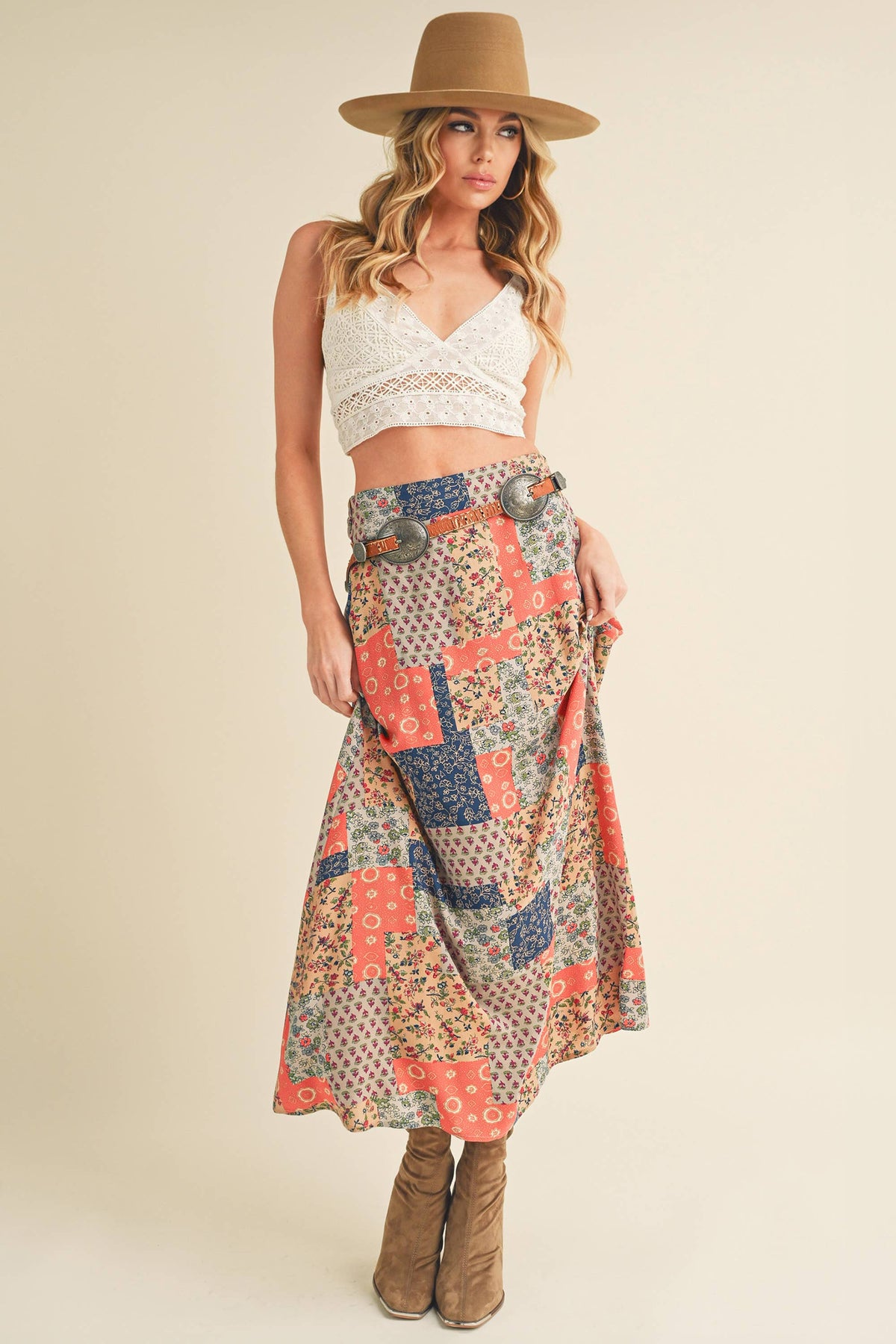 773DN Bradyn Print Skirt 6 Unisex , , , Long Sleeve Tee