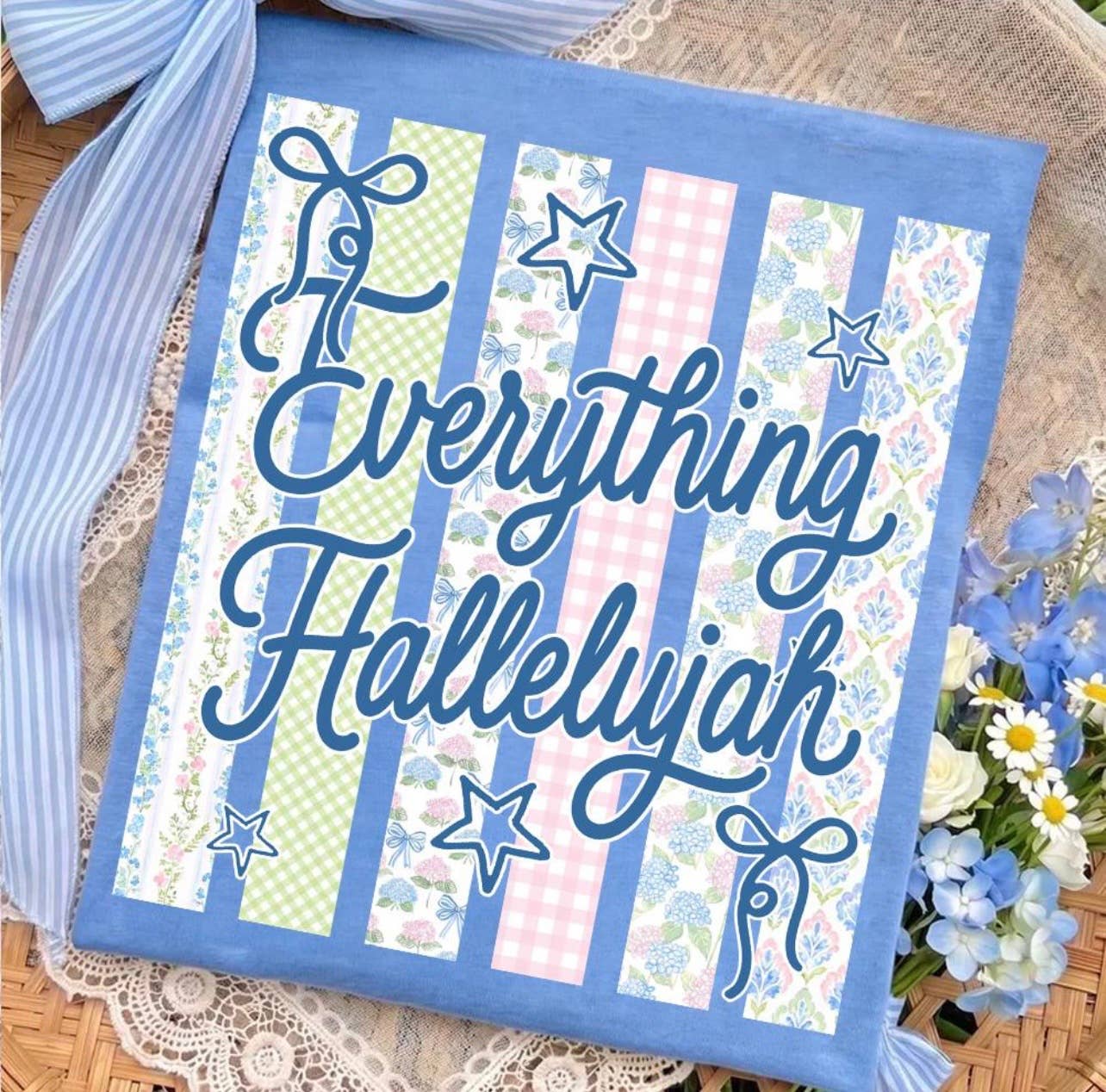 Everything Hallelujah Comfort Colors Tee Summer Unisex , , , Long Sleeve Tee