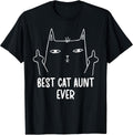 Best Cat Aunt Ever Cat Lover Aunt Cat Auntie Unisex , , , Long Sleeve Tee