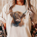 Western Cow Country Highland Graphic Tee Unisex , , , Long Sleeve Tee