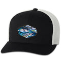 Bluefin Tuna 6 Panel Trucker Flexfit Black White Hat Unisex , , , Long Sleeve Tee