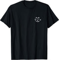 Cute Cat Face - Minimalist Subtle Graphic Kitten Lover Unisex , , , Long Sleeve Tee