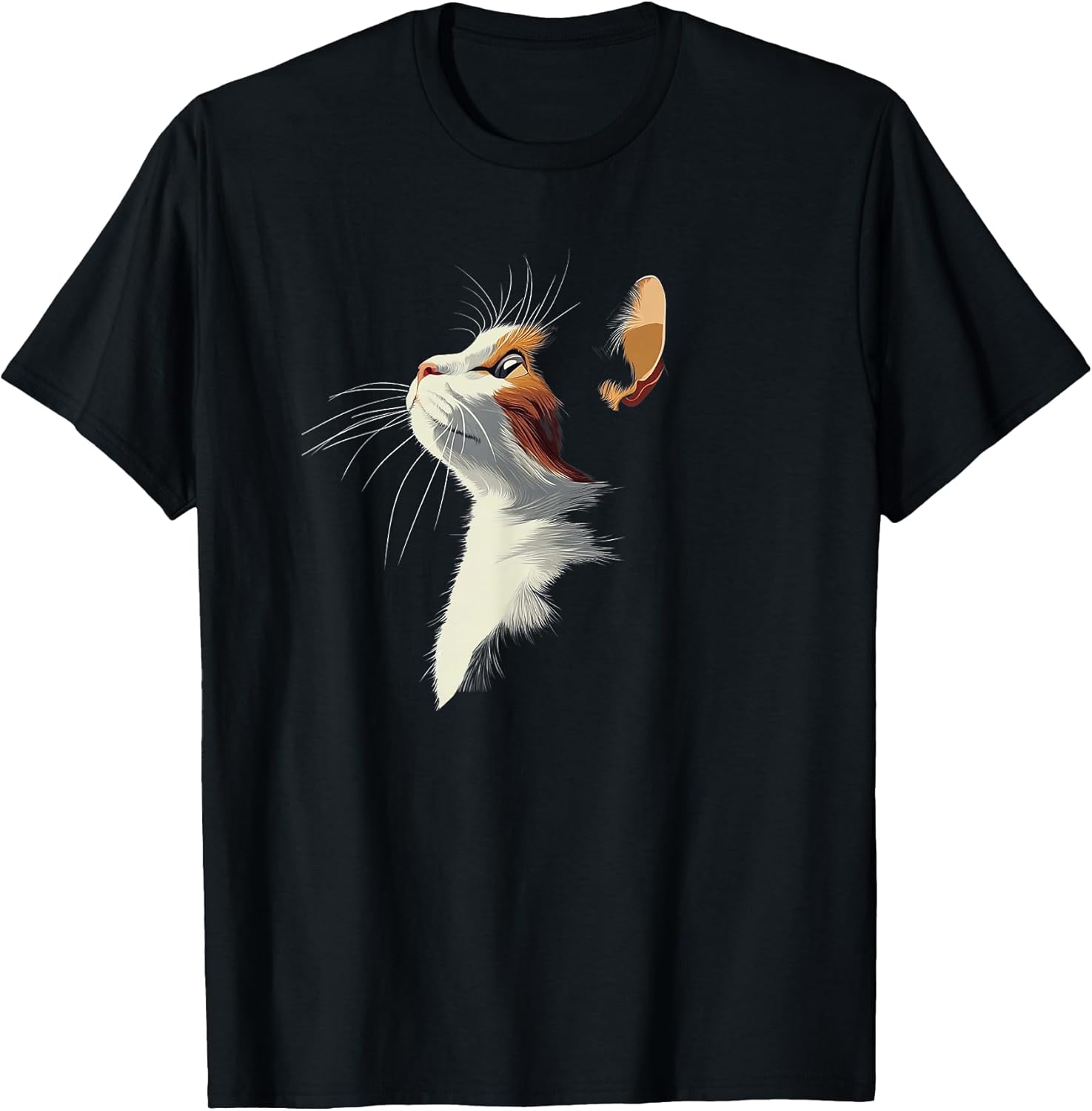 Beautiful Womens Girls Illustration Art Calico Cat Lover Unisex , , , Long Sleeve Tee