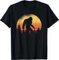 Retro Bigfoot Believer Silhouette Sasquatch Hide and Seek Unisex , , , Long Sleeve Tee