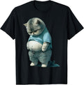 Funny Fat Cat Art Design Fat Kitten Cat Lover Unisex , , , Long Sleeve Tee