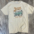 Jesus Blue Truck the Way the Truth the Life On Sand Tee Unisex , , , Long Sleeve Tee