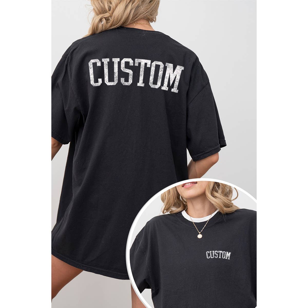 Custom Design Vintage Graphic Oversized Tee