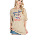 Sweet Land Liberty - Oversized Unisex , , , Long Sleeve Tee