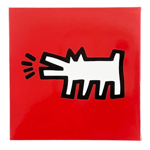 Pop Shop "Barking Dog" Magnet, Red Unisex , , , Long Sleeve Tee