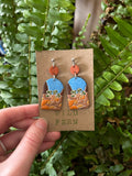 Joshua Tree National Park Polymer Clay Earrings Unisex , , , Long Sleeve Tee