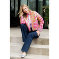 Patchwork Quilted Jacket Unisex , , , Long Sleeve Tee