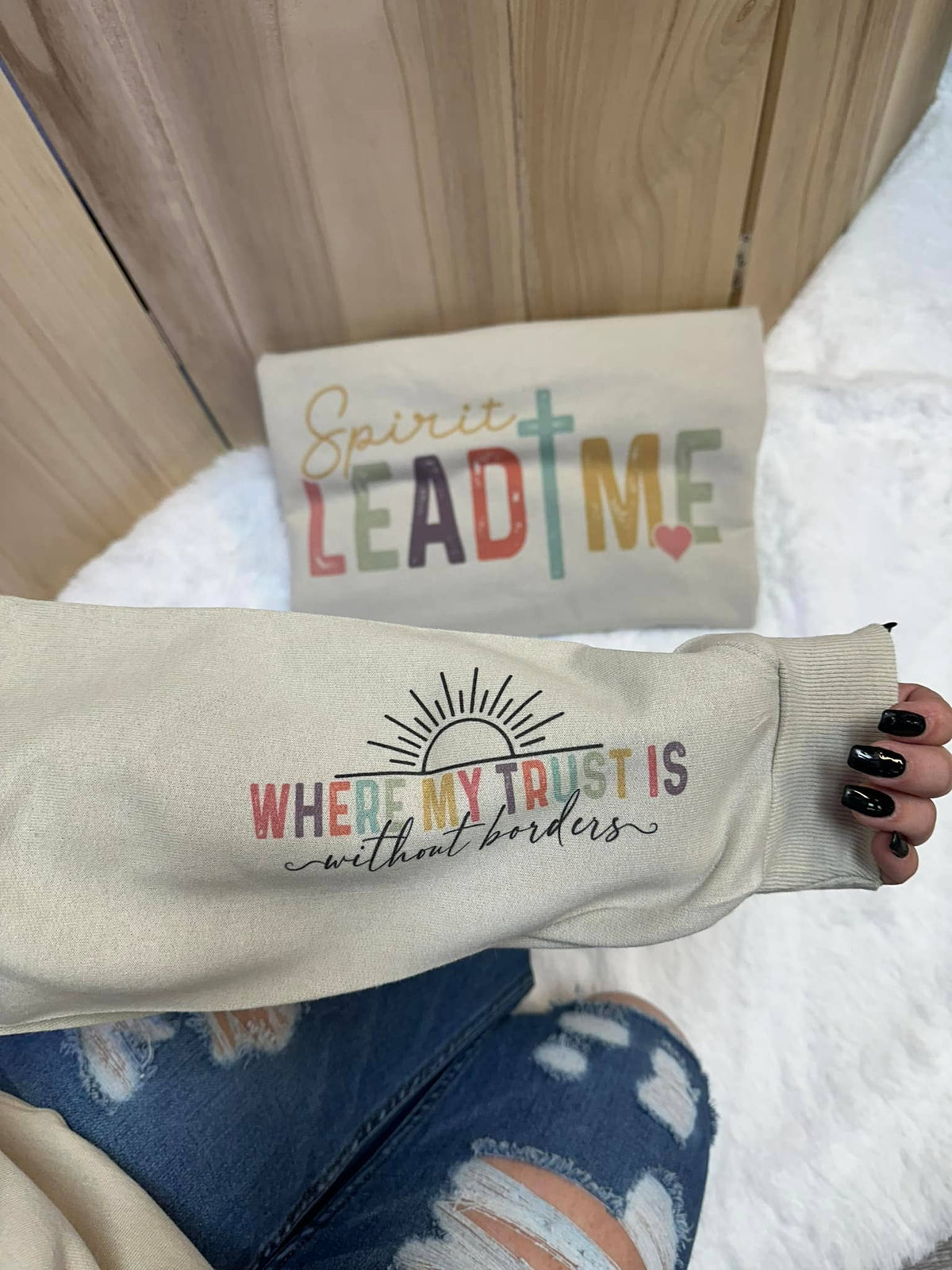Spirit Lead Me On Sand Unisex , , , Long Sleeve Tee