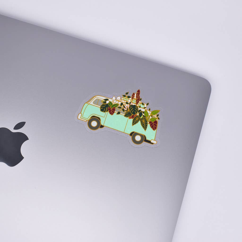 Plant Van Sticker Unisex , , , Long Sleeve Tee