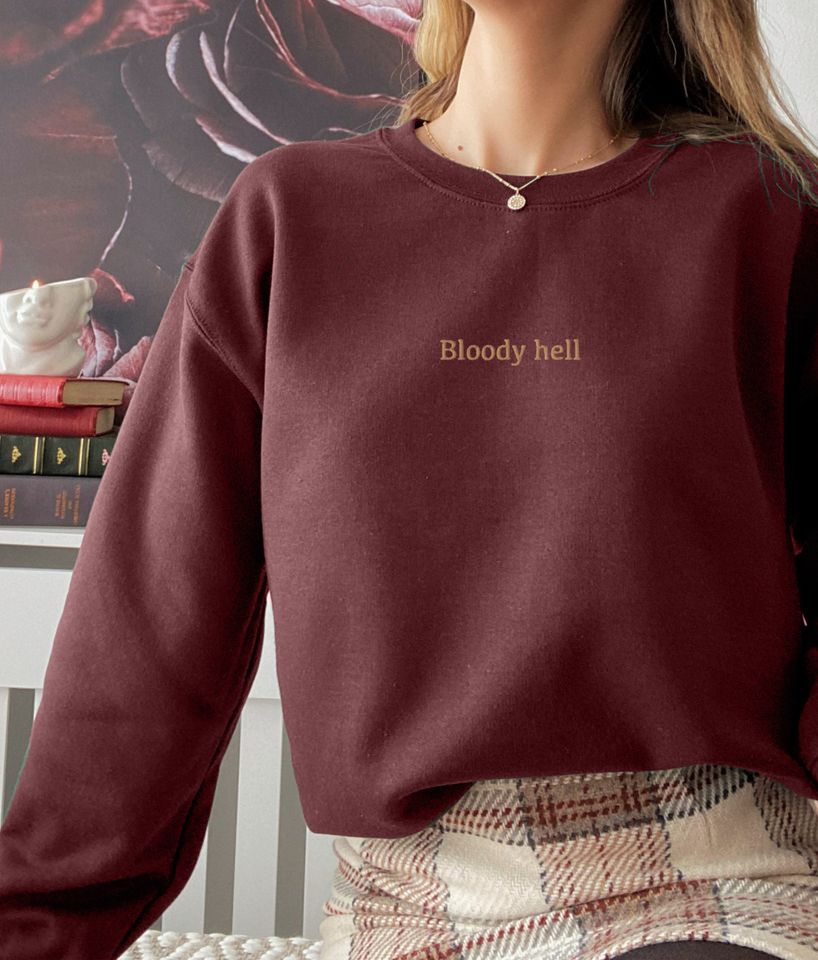 Weasley quote wizard embroidery unisex sweatshirt hoodie potterhead aesthetic Ron