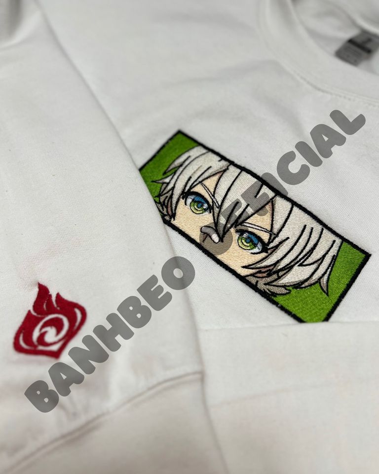 Genshin Impact Bennett Embroidered Crewneck/Hoodie + Sleeve