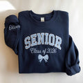 Embroidered Personalized Senior Sweatshirt, Coquette Team Shirt, Class of 2026