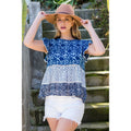 Multi Print Tiered Top Unisex , , , Long Sleeve Tee