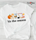 Tis the Season Hockey Season Fall Tee Unisex , , , Long Sleeve Tee