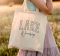 City, State Canvas Tote, Promotional, Reusable Bag Unisex , , , Long Sleeve Tee