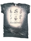 Pick Your Poison – Toxic Botanicals Signature Bleached Tee Unisex , , , Long Sleeve Tee